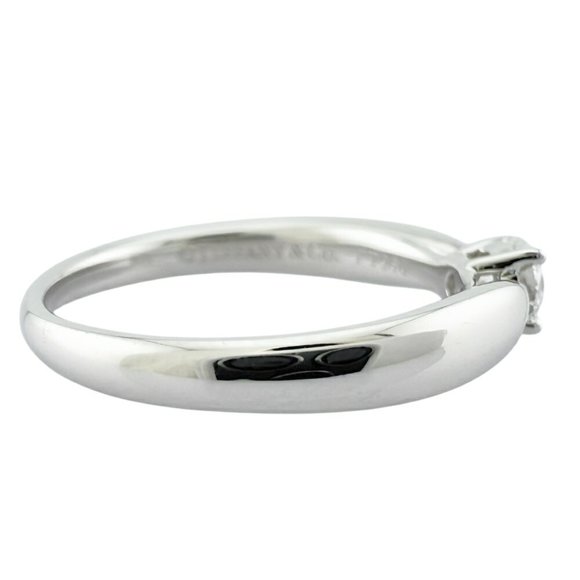 TIFFANY Harmony 0.18ct Diamond Engagement Ring Platinum Band (US Size 4) - Picture 6 of 8